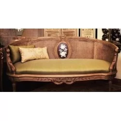 Sheesham Wood Cane Sofa